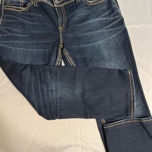 Silver Jeans Women's Straight Leg Jeans - Dark Blue